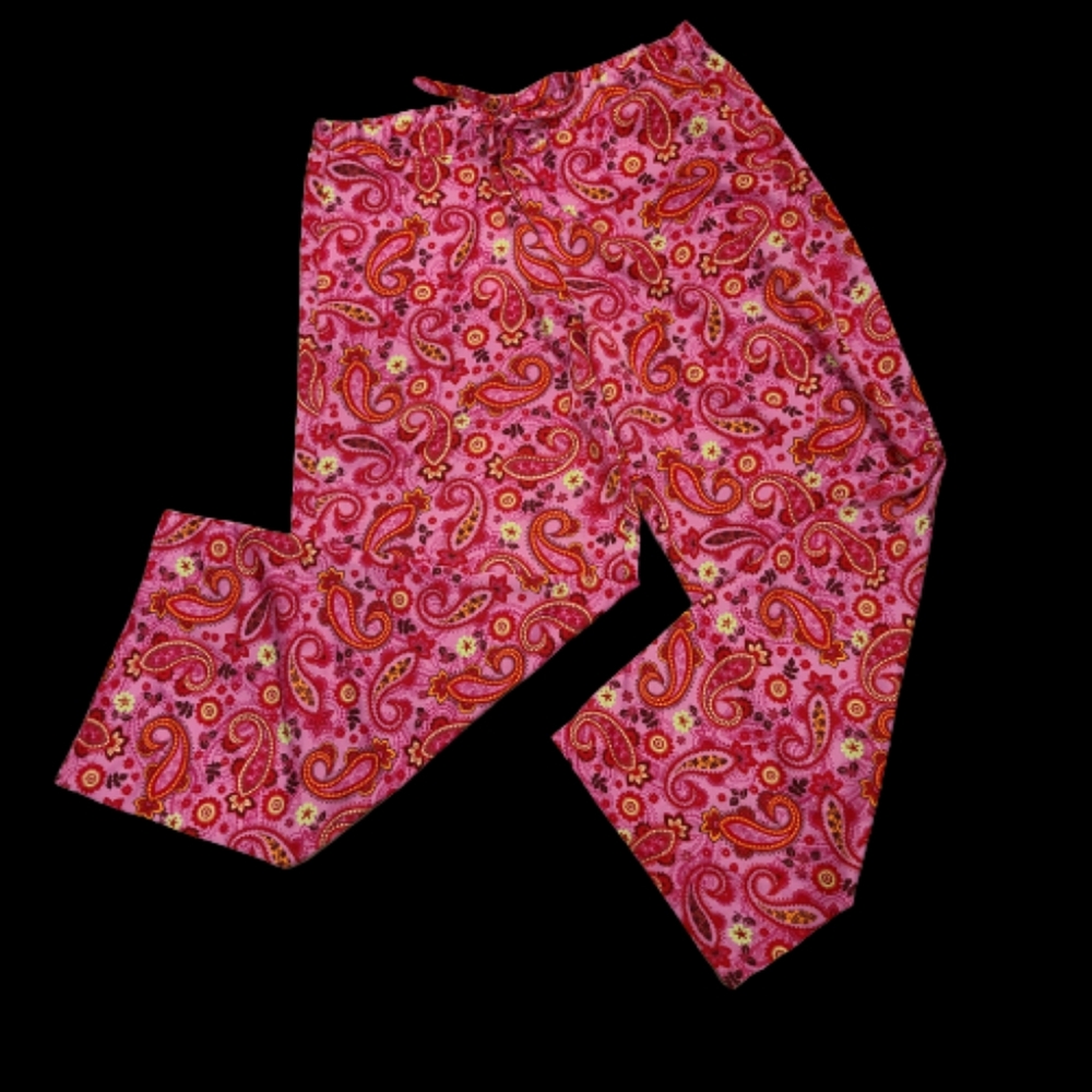 💋3/$25😃  JOCKEY Pink Paisley PJ's L